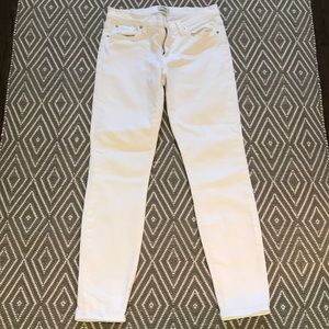 J. Crew White Toothpick Jeans Size 27
